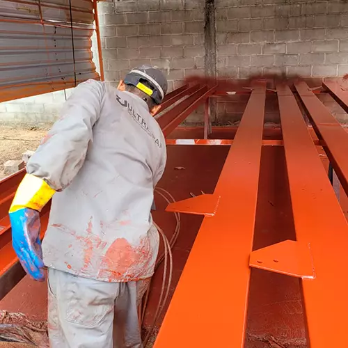 Execução do Projeto Galpão Prédio dos compressores UPGN módulo 1 - 50 Toneladas de estrutura metálica